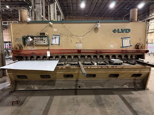 1/2" x 12' LVD #12-OH-50, Hydraulic Power Squaring Shear, 25 HP, 230V, 3 Ph, Powered Back Gauge, 1990 - Image 1