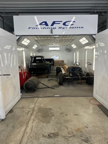 AFC Finishing Systems #CP-1, Paint Finishing Booth, Spray Booth w/ Mixing Room, Prep Bench, Ventilation, 2013 - Image 3