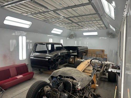 AFC Finishing Systems #CP-1, Paint Finishing Booth, Spray Booth w/ Mixing Room, Prep Bench, Ventilation, 2013 - Image 4