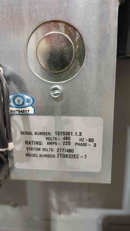 225 Amp. GE Zenith #ZTGK22EC-7, ZTG Series, Automatic Transfer Switch, 480 Volts, 3 Phase - Image 3