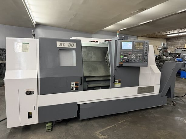 Samsung #SL-30, CNC Lathe, 12" Chuck, 3.5" Bar Capacity, 30 HP, 2,500 RPM, 12-Station Turret, Fanuc OiTD, 2013 - Image 2