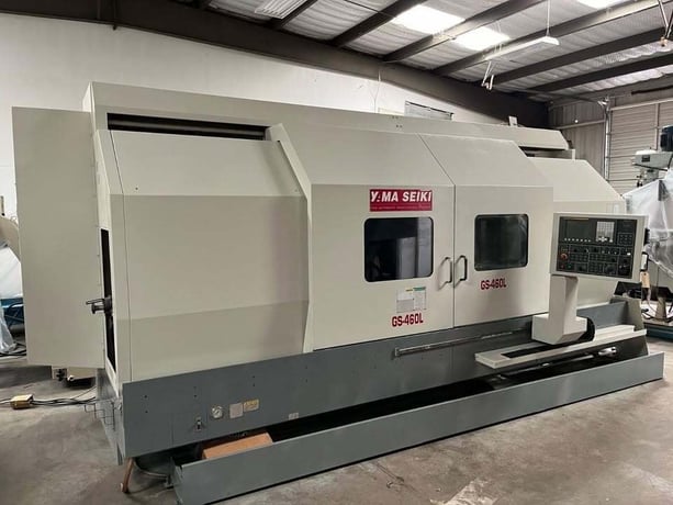 Yama Seiki #GS-460L, CNC Lathe, 30.7" Swing, 24" Chuck, 50 HP, 700 RPM, 10-Station Turret, Chip Conveyor, 2006 - Image 2