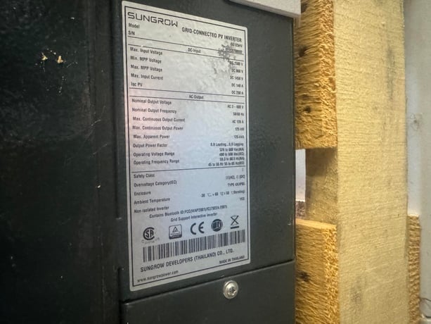 125 KVA Sungrow #SG125HV - Image 1