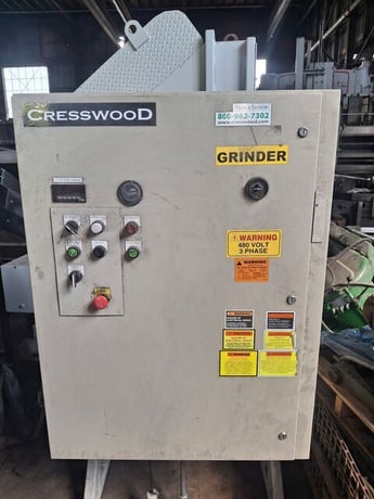 Cresswood #HF30-30SR shredder, 30' x 30", 20 HP, 10" rotor - Image 7