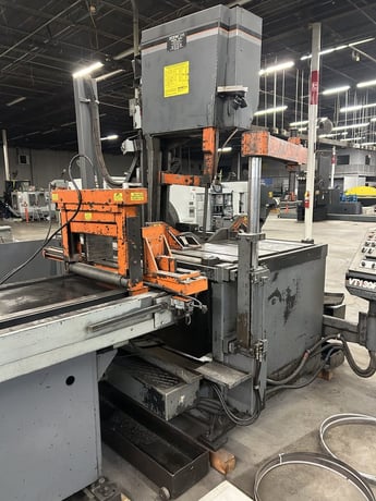 20" x 24" Hem #VT130HA-60, high speed production automatic vertical tilting band saw, 2006' - Image 6