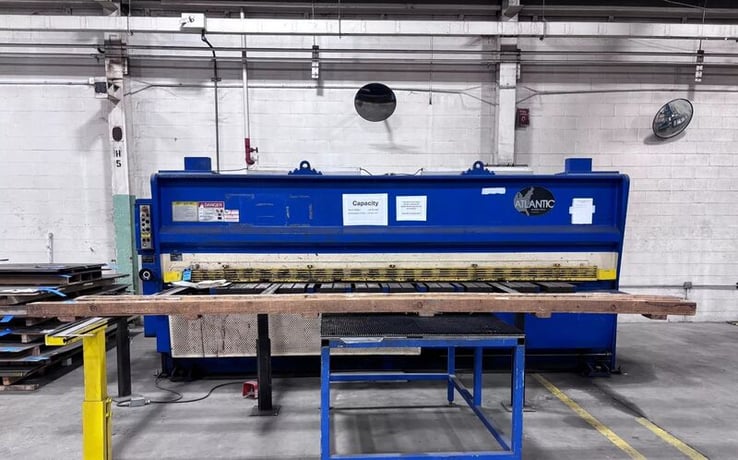 3/8" x 14' Atlantic #HDS3/8.14, hydraulic power squaring shear, front operated power back gauge, 2 from - Image 2