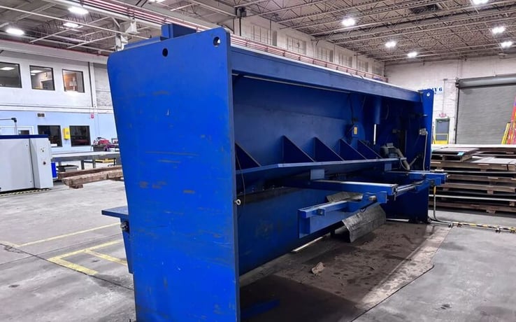 3/8" x 14' Atlantic #HDS3/8.14, hydraulic power squaring shear, front operated power back gauge, 2 from - Image 4