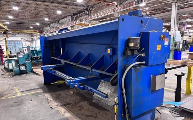 3/8" x 14' Atlantic #HDS3/8.14, hydraulic power squaring shear, front operated power back gauge, 2 from - Image 5
