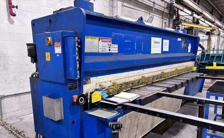 3/8" x 14' Atlantic #HDS3/8.14, hydraulic power squaring shear, front operated power back gauge, 2 from - Image 7