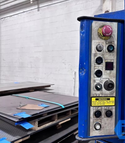 3/8" x 14' Atlantic #HDS3/8.14, hydraulic power squaring shear, front operated power back gauge, 2 from - Image 8
