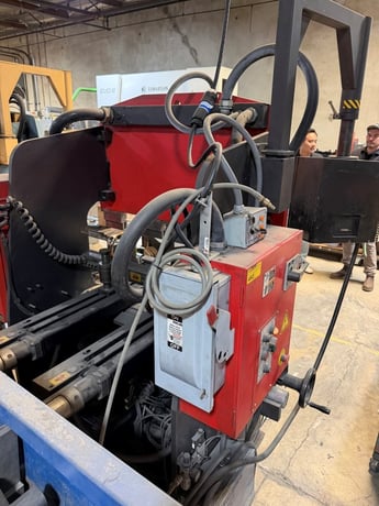 38 Ton, Amada #RG-35S, CNC press brake, 4' overall, 40" between housing, 3.94" stroke, 7.88" throat, 14.58" - Image 7