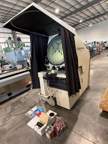 30" S-T Industries #22-2801, optical comparator, 8" x 35" table, edge detection, 2014 - Image 4