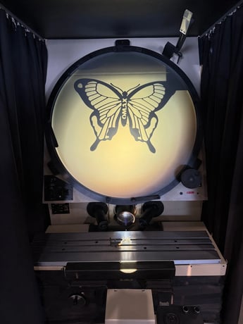 30" S-T Industries #22-2801, optical comparator, 8" x 35" table, edge detection, 2014 - Image 8