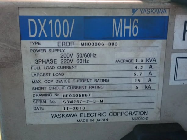 Yaskawa Motoman #MH6, Robot, teach pendant, ERDR Control, AS IS - Image 6