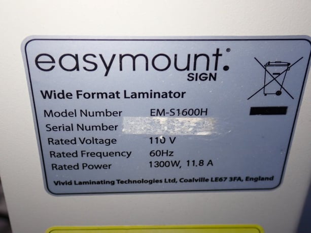 Vivid Laminating Technologies #EM-S1600H, Laminator, 66" - Image 10