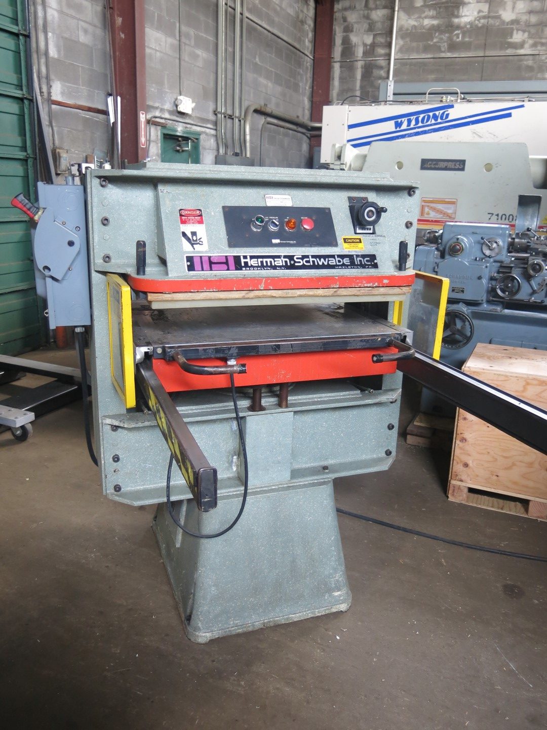 50 Ton, Herman Schwabe #DG-HD, Up-Acting Die Press, 38" x 38" bed, 6" stroke, 10 HP - Image 7
