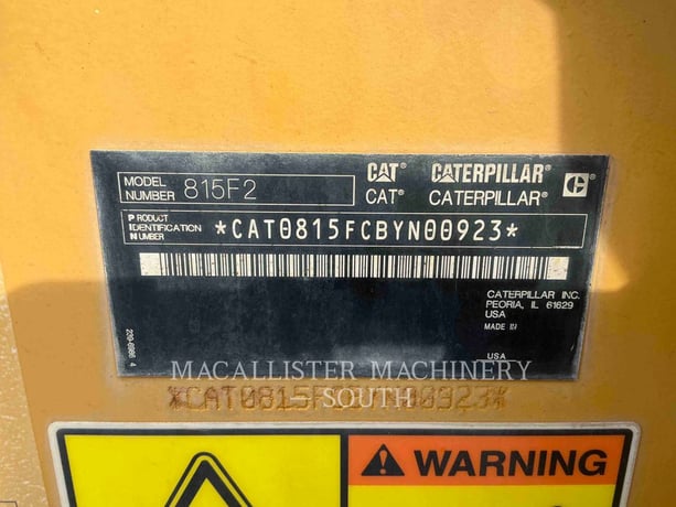 Caterpillar 815FII, Compactor, 8668 hours, S/N: BYN00923, 2012 - Image 6