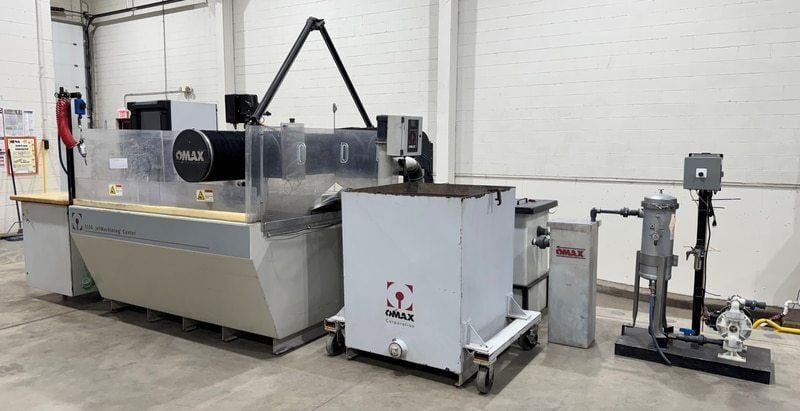 Omax #5555, Jetmachining center, 80" x 65" table, 55" X, 55" Y, 8" Z, 30 HP, 60000 psi, 2014 - Image 10