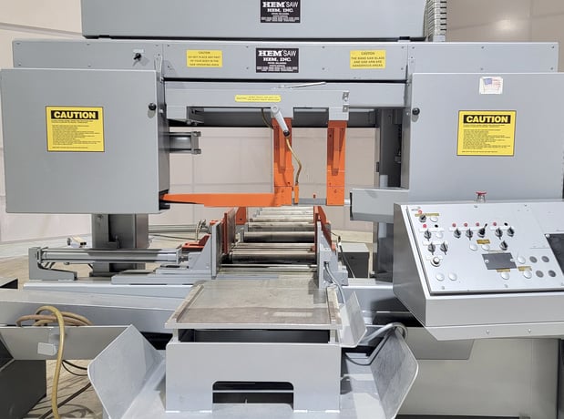 20" x 18" Hem #H130HA-DC, horizontal band saw, 1-1/2" x 18' blade, 7.5 HP, coolant - Image 4