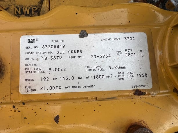 125 KW Caterpillar #SR-4, Diesel Generator Set, 480 volts, 192 HP @ 1800 RPM CAT engine, 1PH/3PH, 373 hours - Image 9
