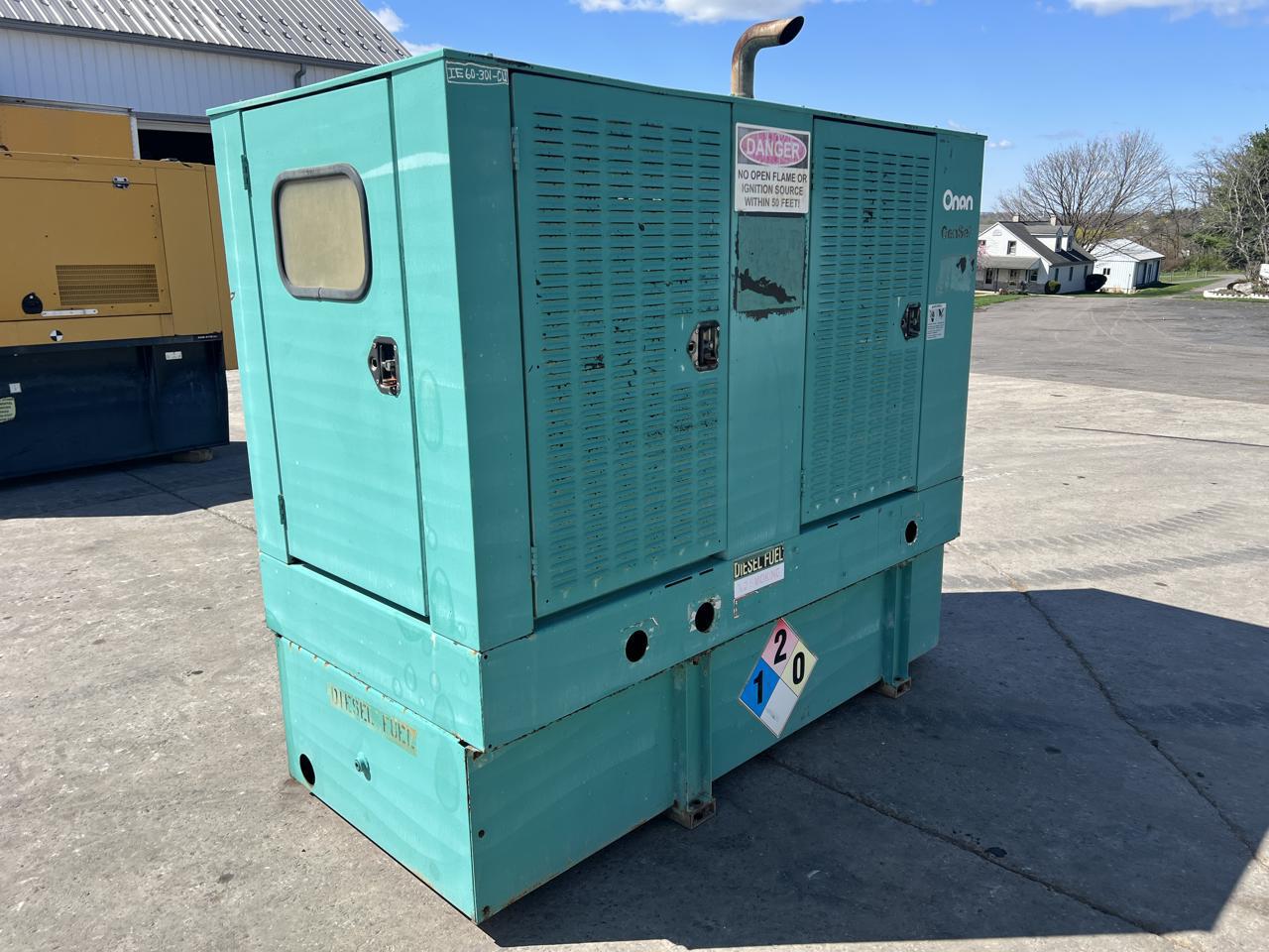 60 KW Cummins/Onan #DGCB-4489744, Diesel Generator Set, 120/240 Volts, 93 HP @ 1800 RPM Cummins engine - Image 3