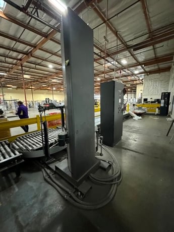 Wulftec #WCA-Smart, Pallet Wrapping System, 80" max. wrap height, 30' powered roller conveyor, 480 Volt, 3PH - Image 3