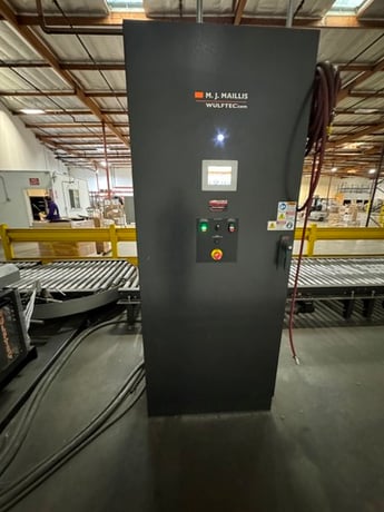 Wulftec #WCA-Smart, Pallet Wrapping System, 80" max. wrap height, 30' powered roller conveyor, 480 Volt, 3PH - Image 4