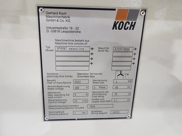 Koch #Sprint-Select-Line, Dowel Insertion, 2022 - Image 5