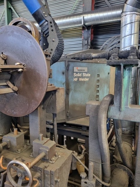 .035" Myung Jin #HF, Tube Mill, 114mm 4.5 diameter, 508mm 20" ID, 2200 86.6" outside dimension, 328 FPM - Image 4