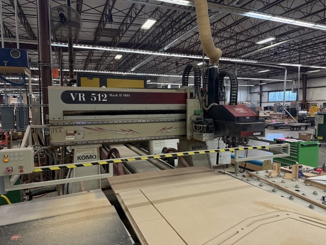 Komo #VR512-MACH-ll-SHO, CNC Router, 12 tool, GE Fanuc panel I Control, 5' x12' table, 159" x84" x11" travel, - Image 3