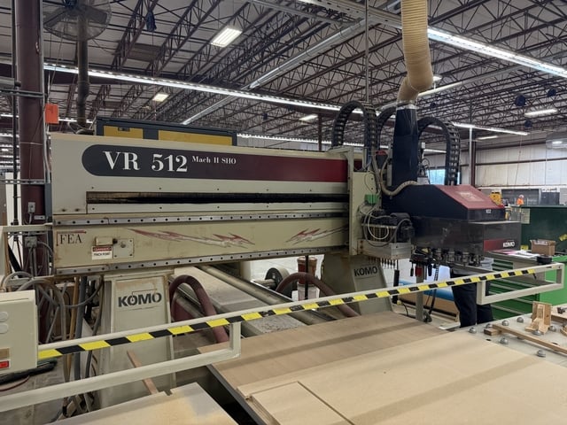 Komo #VR512-MACH-ll-SHO, CNC Router, 12 tool, GE Fanuc panel I Control, 5' x12' table, 159" x84" x11" travel, - Image 8
