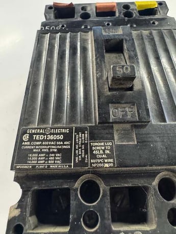 General Electric Circuit Breaker TED136050 600 VAC - Image 5