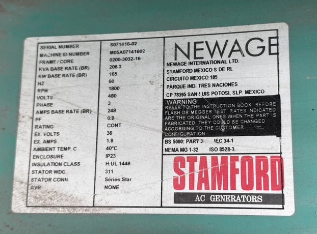 85 KW Cummins / Cummins/stamford #85GGHG-5036, Natural gas / propane standby generator, 277/480 Volts - Image 4