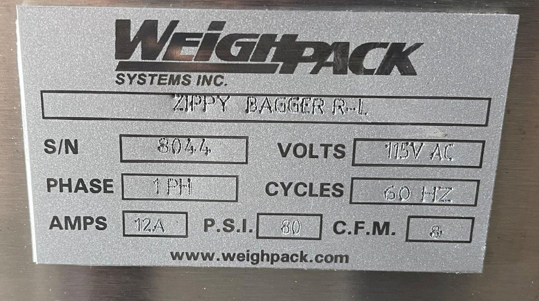 Weighpack #Zippy-Bagger-R-L, automatic vertical form fill seal bagger, 2024 - Image 4