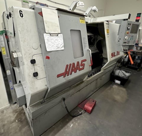 Haas #SL-30, CNC turning center, 30" swing, 10" chuck, 3-jaw, 3" bar, 14.5" dia., 34" lgth, 12 turret, 3400 - Image 1