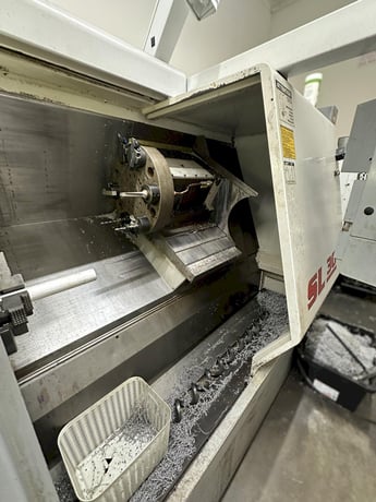 Haas #SL-30, CNC turning center, 30" swing, 10" chuck, 3-jaw, 3" bar, 14.5" dia., 34" lgth, 12 turret, 3400 - Image 6