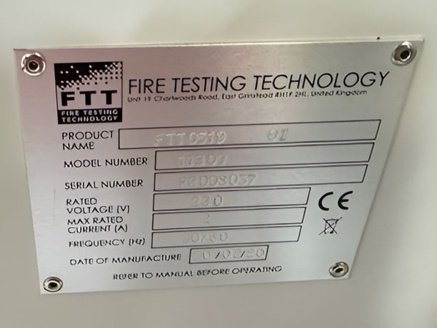 Atlas #HVUL2, flammability chamber - Image 3