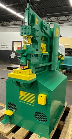 3" x 3" x 3/8" Uni-Hydro #PRO-56, Ironworker, 56 ton, 6" throat, 4-way 14" bar shear, 5 HP, 7 SPM, 1200 psi - Image 3