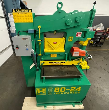6" x 6" x 1/2" Uni-Hydro #80-24, Ironworker, 80 ton, 9" throat, 24" bar shear, 7.5 HP, 9 SPM, 2000 psi - Image 4