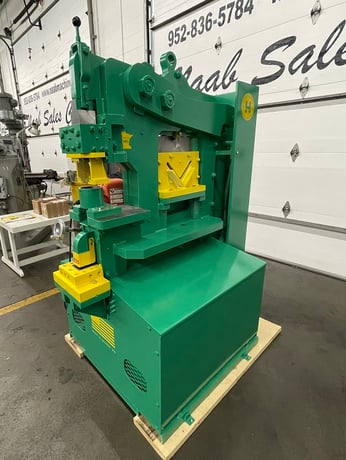 6" x 6" x 1/2" Uni-Hydro #80-24, Ironworker, 80 ton, 9" throat, 24" bar shear, 7.5 HP, 9 SPM, 2000 psi - Image 6