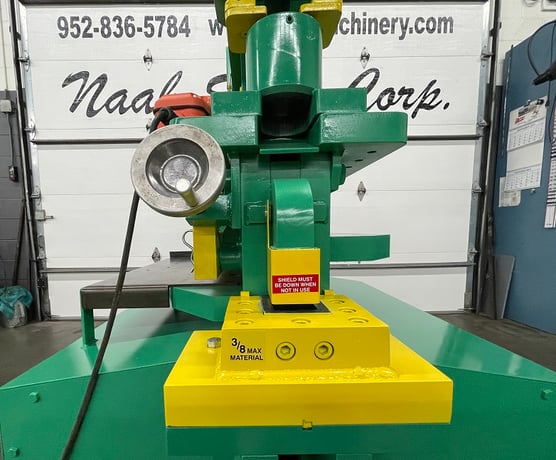 6" x 6" x 1/2" Uni-Hydro #80-24, Ironworker, 80 ton, 9" throat, 24" bar shear, 7.5 HP, 9 SPM, 2000 psi - Image 9