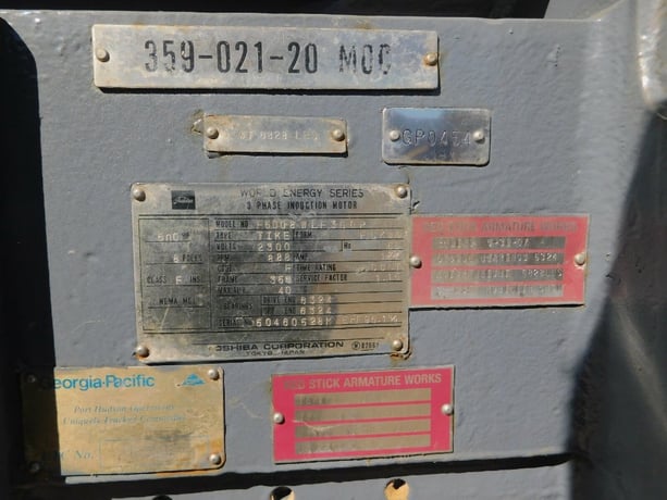 500 HP 888 RPM Toshiba, Frame 355, 2300 Volts, TIKE Type - Image 6