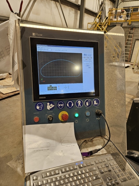 Flow #Mach-500-4080-XD, Waterjet Cutting System, 13' 1" x26' envelope, IP55, intensifier, 2887 hours, 2020 - Image 3