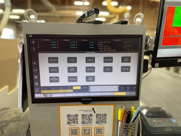 Anderson #Stratos-Pro, CNC Router, 5' x12' table, 15 HP, 10 ATC, Fanuc Control, 2020 - Image 3