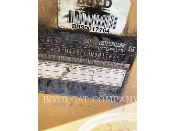 Cat 420F2IT, Backhoe Loader, 3628 hours, S/N: HWD03167, 2018 - Image 6