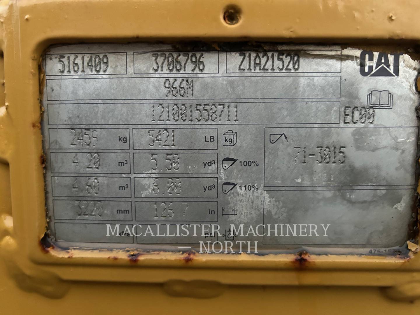 Caterpillar Work Tools (Non-Serialized) Bucket, S/N: 121001558711, - Image 3