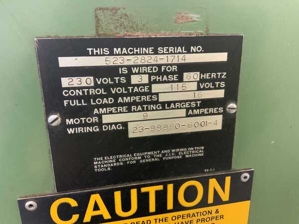 8" x 24" Brown & Sharpe #824-Techmaster, horizontal surface grinder, electromagnetic chuck, 14" x 3" x 5" - Image 10