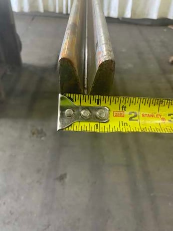 144-1/2" L, Accute female press brake die, 1-1/4" die width, 1-1/2" die height, 1/2" opening in V - Image 5