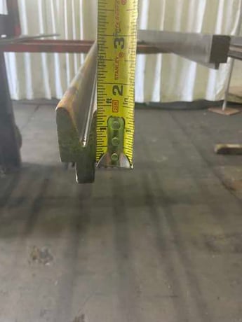 144-1/2" L, Accute female press brake die, 1-1/4" die width, 1-1/2" die height, 1/2" opening in V - Image 7