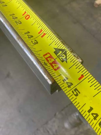 144-1/2" L, Accute female press brake die, 1-1/4" die width, 1-1/2" die height, 1/2" opening in V - Image 8